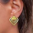 گوشواره طلا مدل قلب کد GA11695