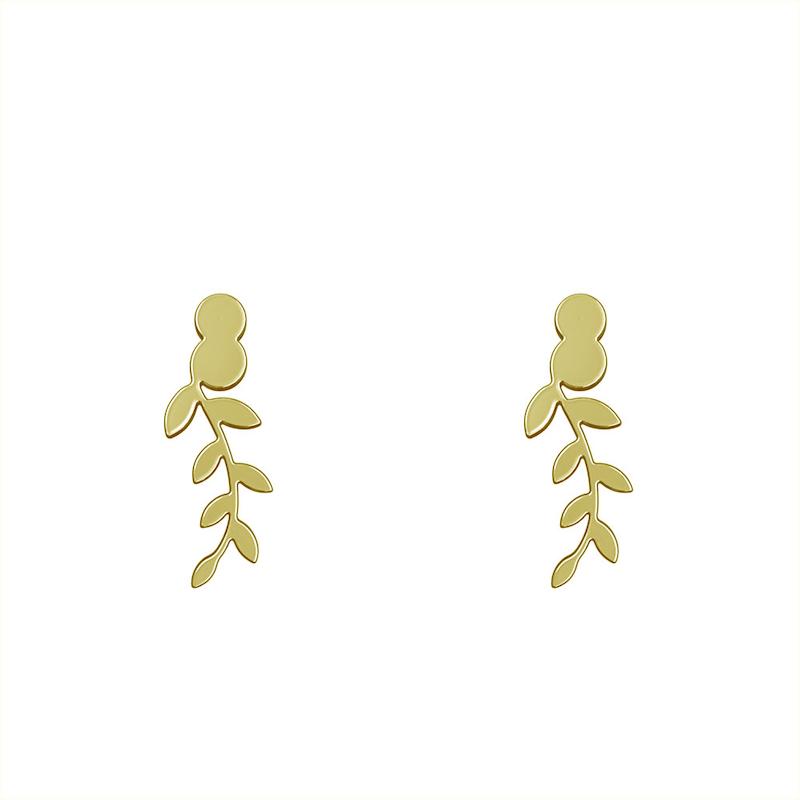 گوشواره طلا مدل برگ کد GA11732