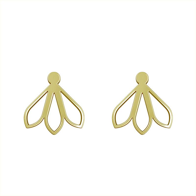 گوشواره طلا مدل برگ کد GA11799