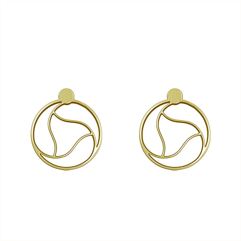 گوشواره طلا مدل دایره کد GA11817