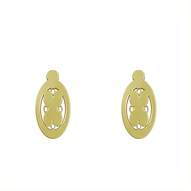 گوشواره طلا مدل هندسی کد GA11921