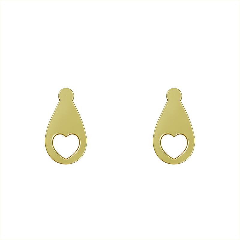 گوشواره طلا مدل قلب کد GA11953