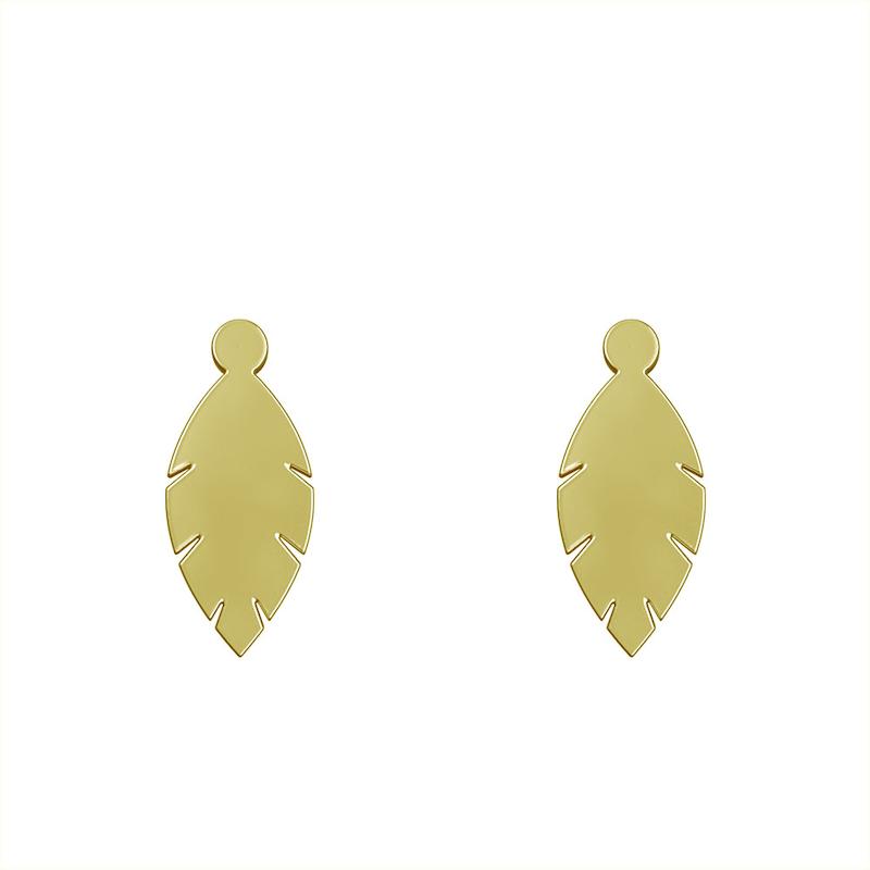گوشواره طلا مدل برگ کد GA12023