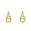 گوشواره طلا مدل قلب کد GA12069