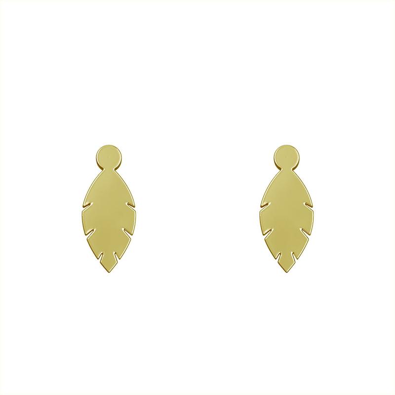 گوشواره طلا مدل برگ کد GA12094