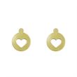 گوشواره طلا مدل قلب کد GA12156