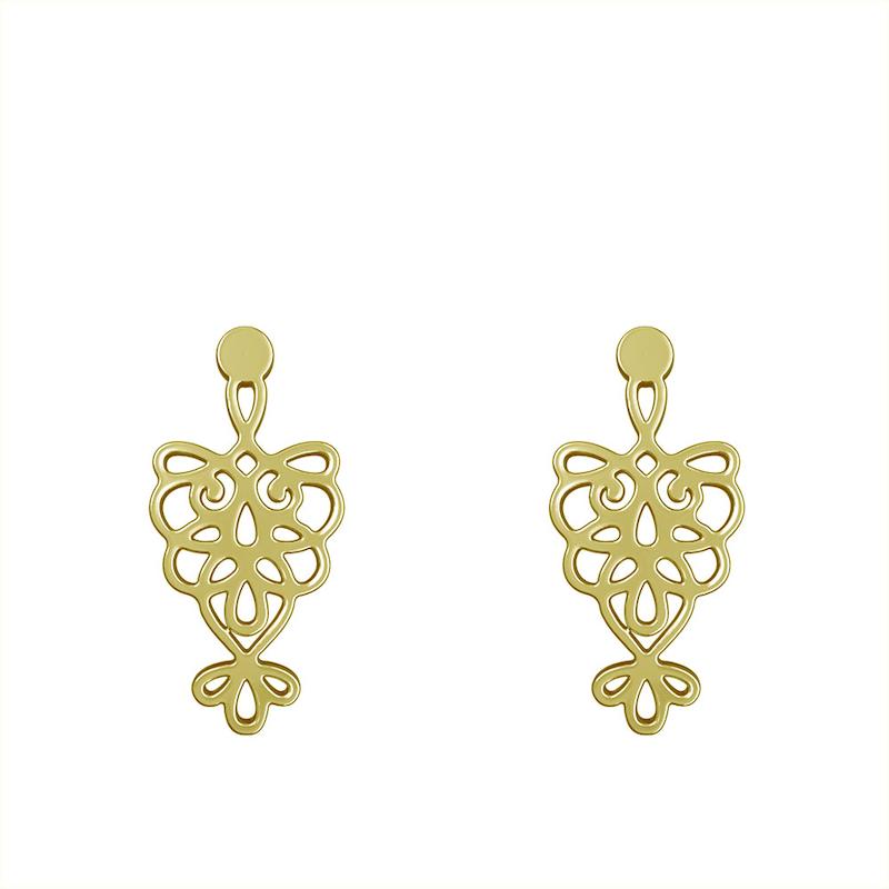 گوشواره طلا مدل هندسی کد GA12163