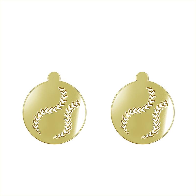 گوشواره طلا مدل دایره و برگ کد GA12234