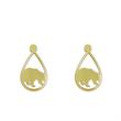گوشواره طلا مدل خرس کد GA12274