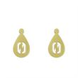 گوشواره طلا مدل عدد صفر کد GA12283