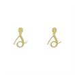 گوشواره طلا مدل حرف s کد GA12295