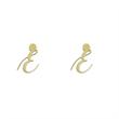 گوشواره طلا مدل حرف e کد GA12299
