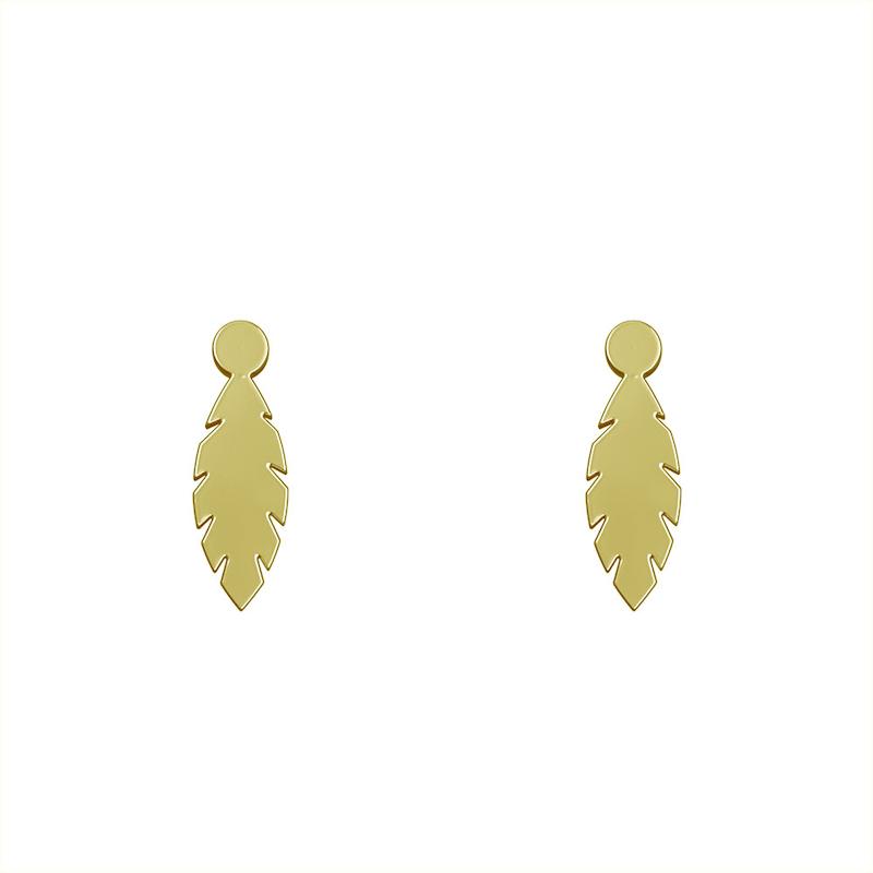 گوشواره طلا مدل برگ کد GA12389