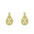 گوشواره طلا مدل حرف x کد GA12513