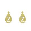 گوشواره طلا مدل حرف z کد GA12515