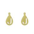 گوشواره طلا مدل حرف j کد GA12519