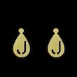 گوشواره طلا مدل حرف j کد GA12519