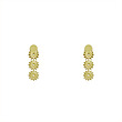 گوشواره طلا مدل سه گل کد GA12527