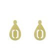 گوشواره طلا مدل حرف o کد GA12577