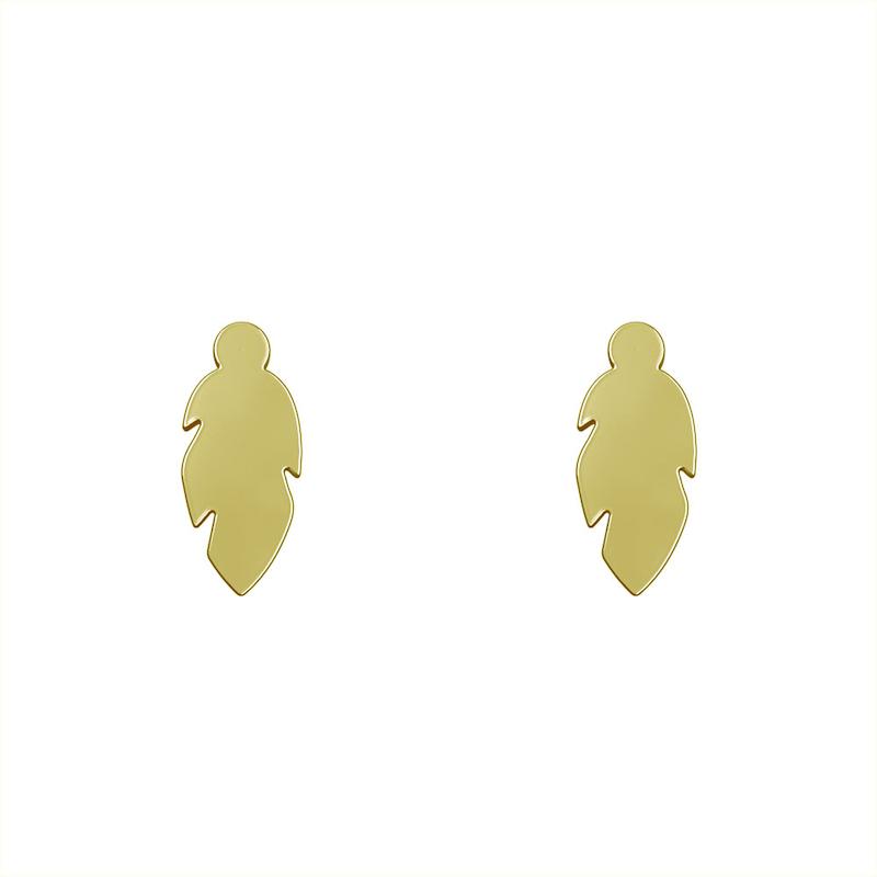 گوشواره طلا مدل برگ کد GA12673