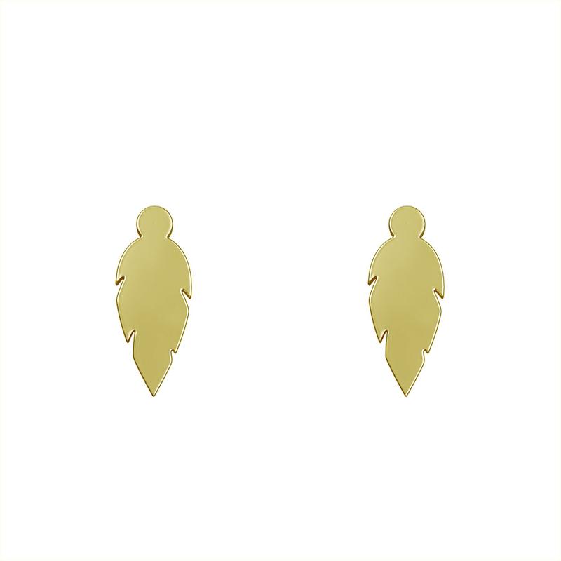 گوشواره طلا مدل برگ کد GA12730