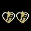 گوشواره طلا مدل حرف G کد GA12849