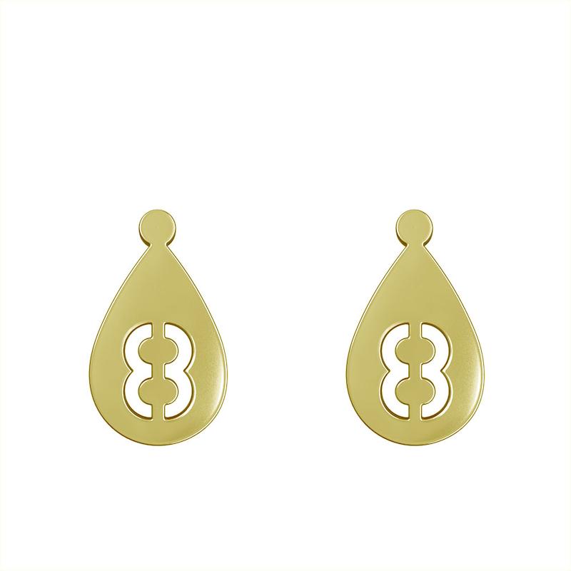 گوشواره طلا مدل عدد 8 کد GA12866