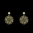 گوشواره طلا مدل دایره اسلیمی کد GA13003