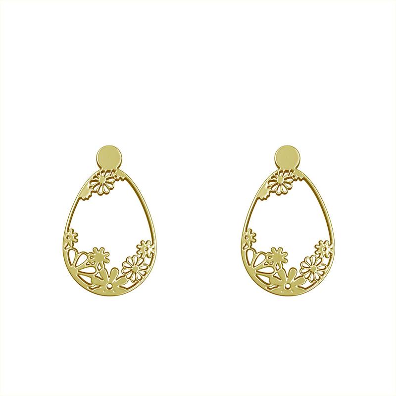 گوشواره طلا مدل برگ کد GA13006