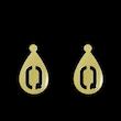 گوشواره طلا مدل حرف q کد GA13135