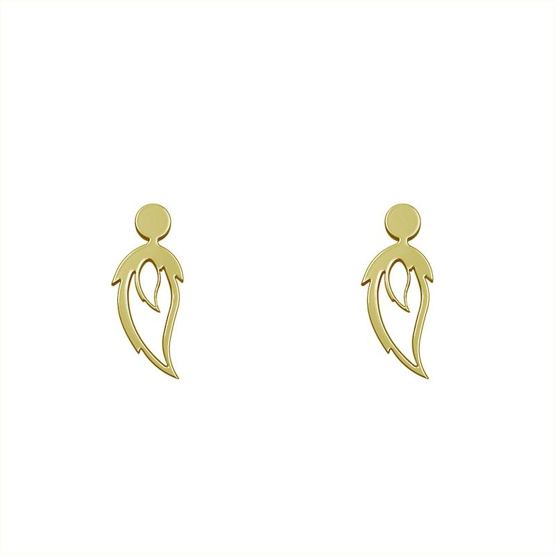 گوشواره طلا مدل برگ کد GA13190