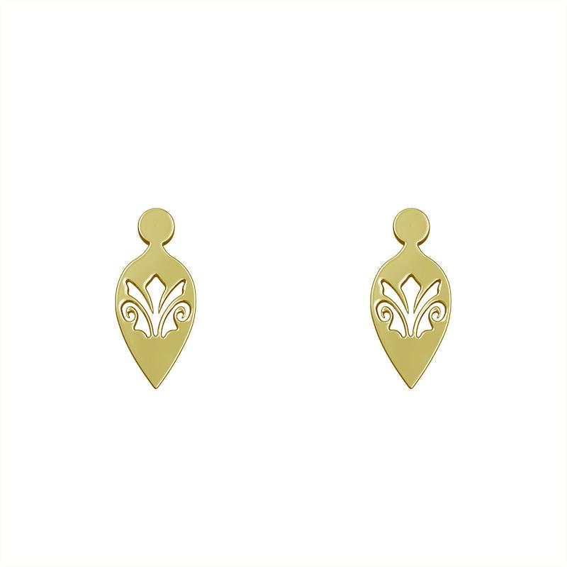 گوشواره طلا مدل هندسی کد GA13267