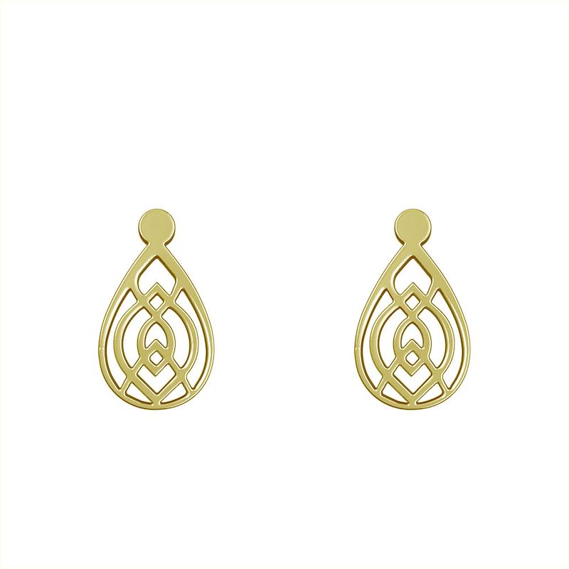 گوشواره طلا مدل هندسی کد GA13548