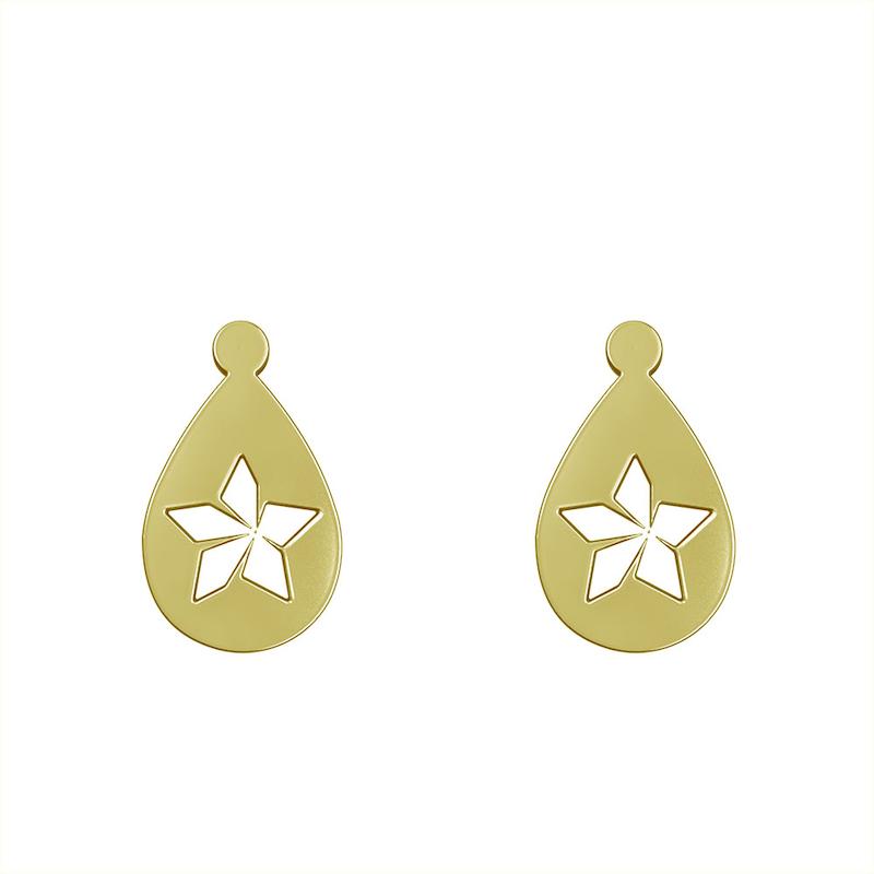 گوشواره طلا مدل ستاره کد GA13609