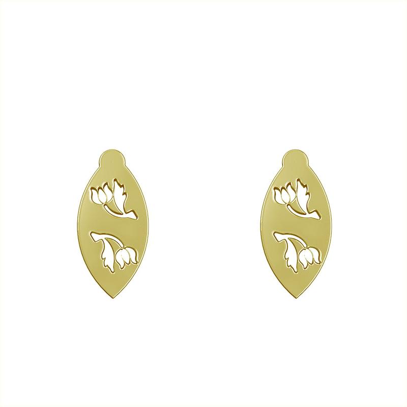 گوشواره طلا مدل گل کد GA13654
