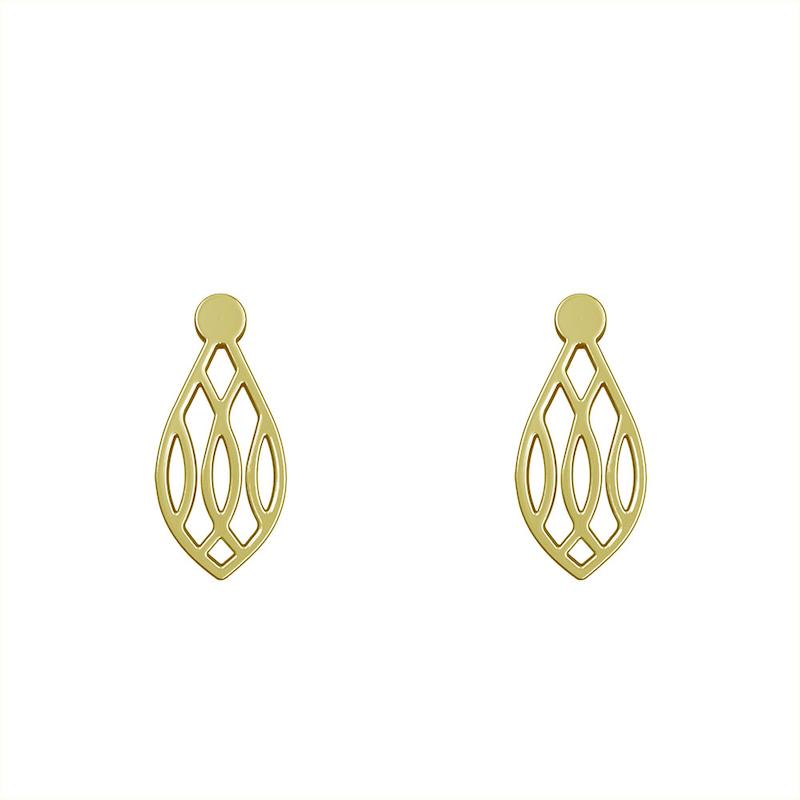 گوشواره طلا مدل هندسی کد GA13705