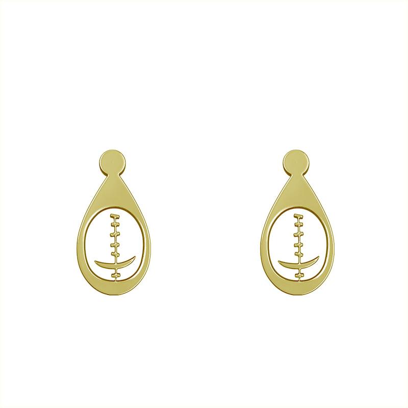 گوشواره طلا مدل هندسی کد GA13999
