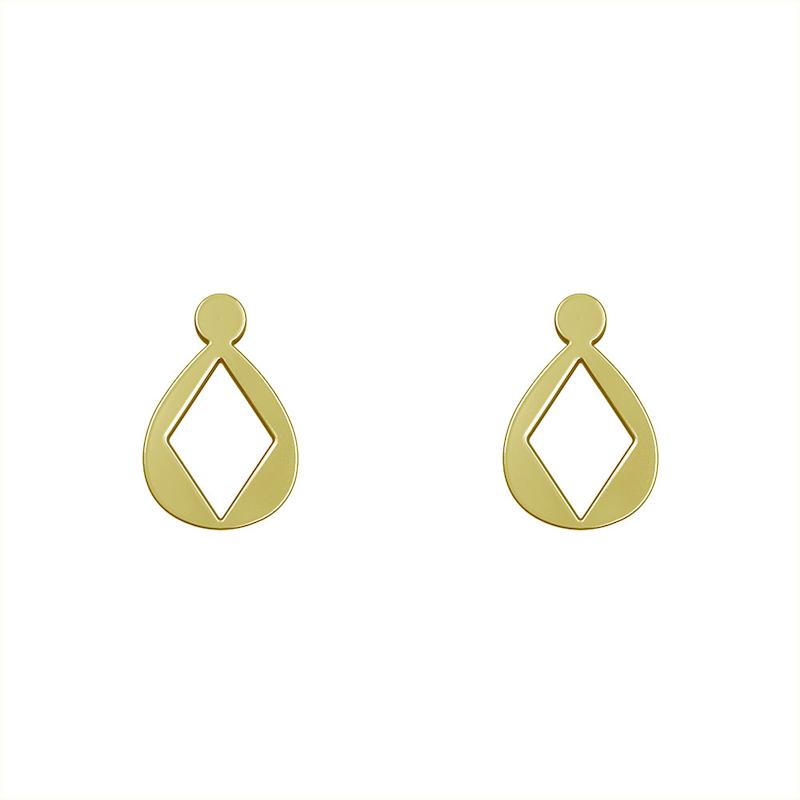 گوشواره طلا مدل هندسی کد GA14178