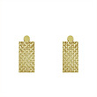 گوشواره طلا مدل مستطیل کد GA14214
