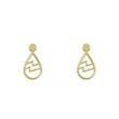 گوشواره طلا مدل هندسی کد GA14367