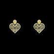 گوشواره طلا مدل قلب کد GA14374