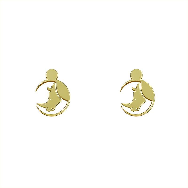 گوشواره طلا مدل گراز کد GA14691