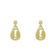 گوشواره طلا مدل T حرف کد GA14729