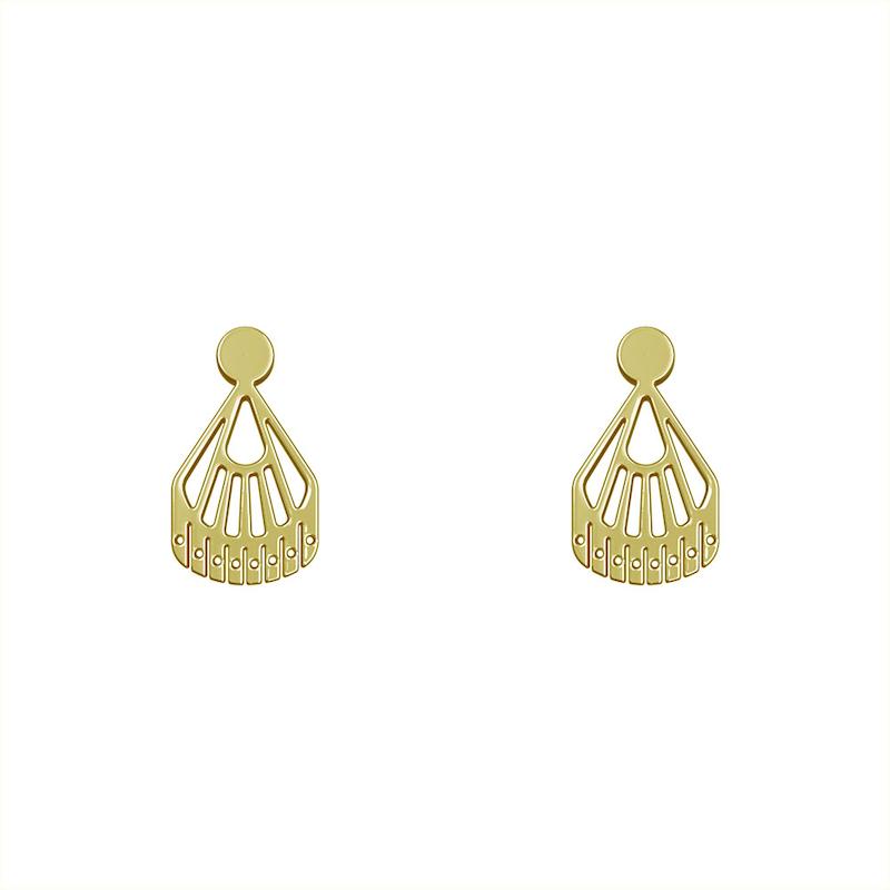 گوشواره طلا مدل برگ کد GA14771