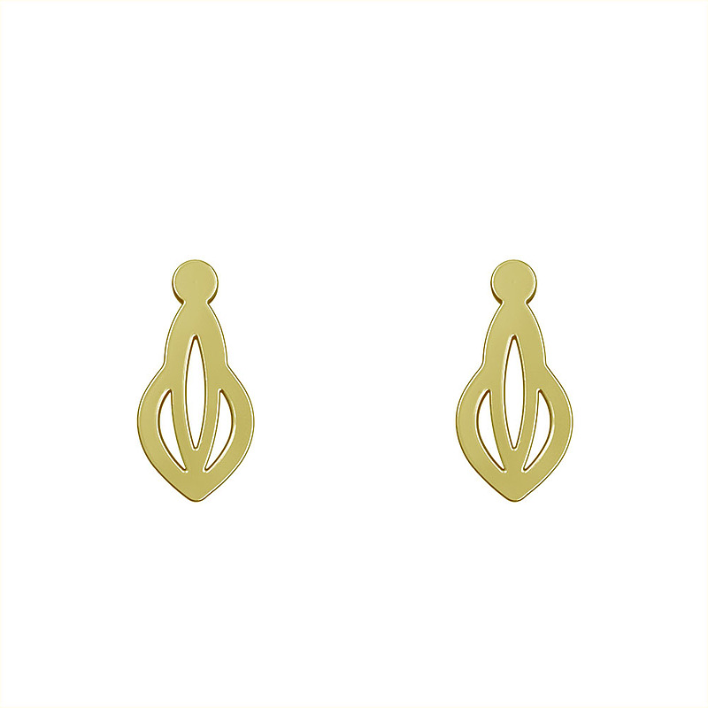 گوشواره طلا مدل هندسی کد GA14805