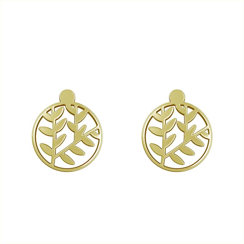 گوشواره طلا مدل برگ کد GA14974