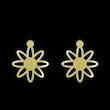 گوشواره طلا مدل گل کد GA14975