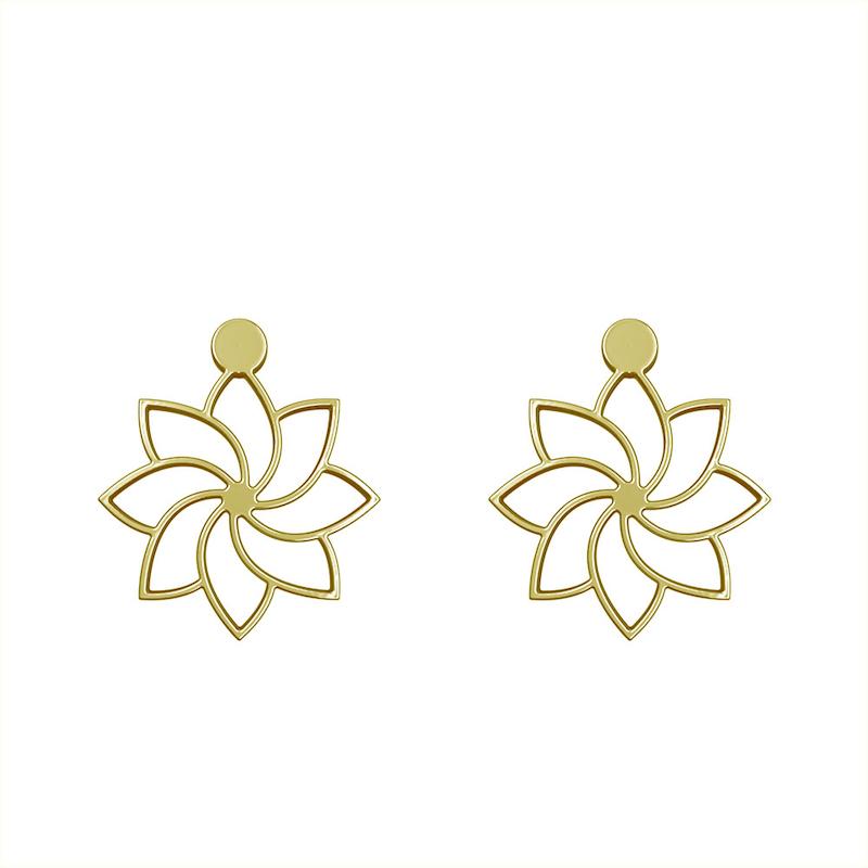 گوشواره طلا مدل گل کد GA14996