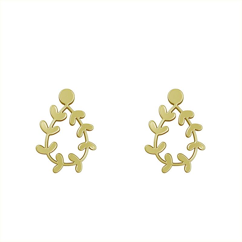گوشواره طلا مدل برگ زیتون کد GA15027