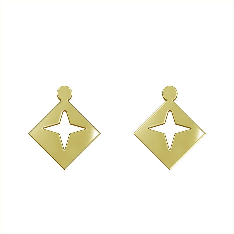 گوشواره طلا مدل هندسی کد GA15110